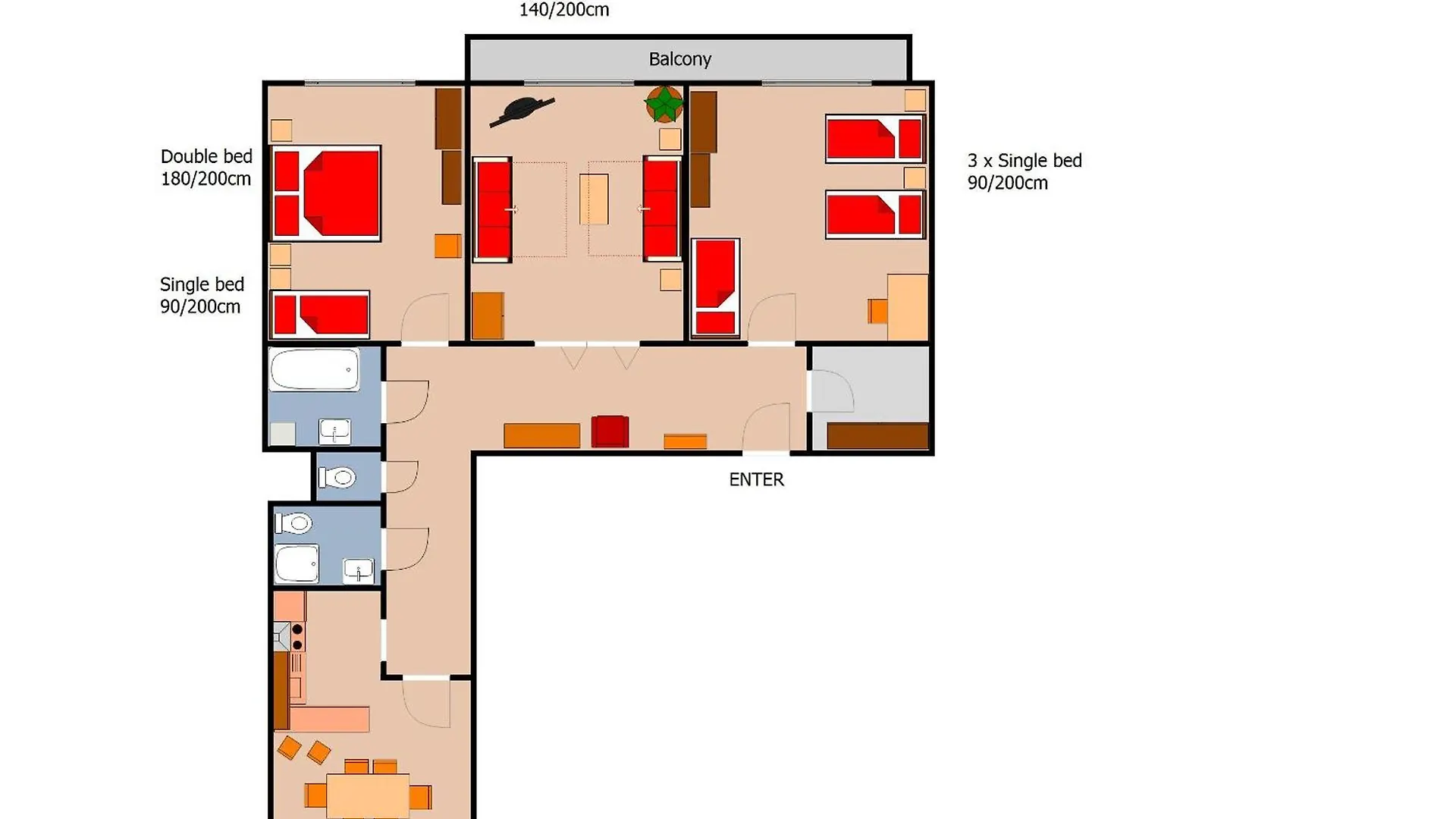 Apartments With 2 Bathrooms Praag